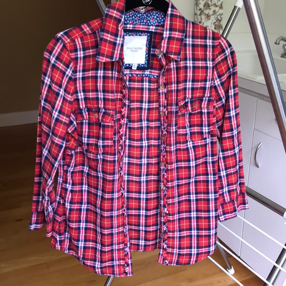 Gilly Hicks Plaid Top